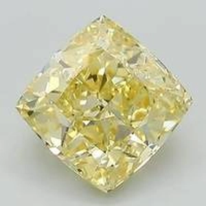 2.2 Ct. Fancy Intense Yellow Cushion
