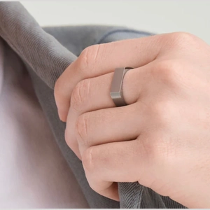 Slim Rectangular Signet Ring