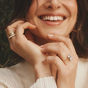 Petite Luna 1.5mm Bezel Engagement Ring