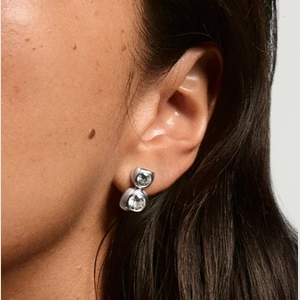 Sterling Silver, Lab Grown White Sapphire