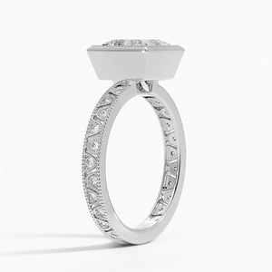 Sinclair Art Deco Lab Diamond Engagement Ring
