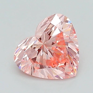 1.12 Ct. Fancy Vivid Pink Heart Lab Grown Diamond