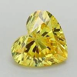 1.18 Ct. Fancy Vivid Yellow Heart Lab Created Diamond