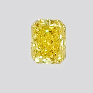 1.44 Ct. Fancy Vivid Yellow Cushion Lab Created Diamond