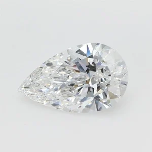 2.00 Carat Pear Lab Created Diamond Super Ideal Cut • D Color • VVS2 Clarity