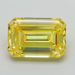 1.95 Ct. Fancy Vivid Yellow Emerald Lab Grown Diamond