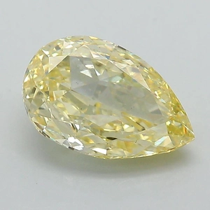 2.18 Ct. Fancy Intense Yellow Pear Lab Grown Diamond