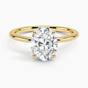 Petite Twisted Vine Diamond Engagement Ring
