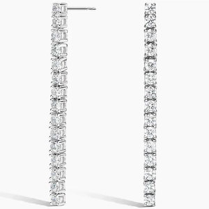 18K White GoldLab Diamond Tennis Earrings (1 2/5 ct. tw.)