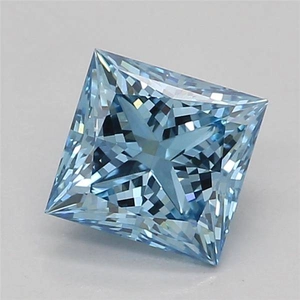 0.57 Ct. Fancy Blue Princess Lab Grown Diamond