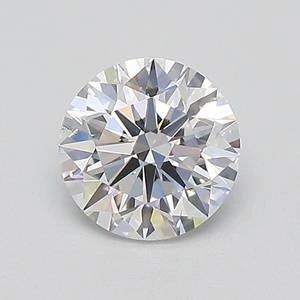 0.73 Carat Round Lab Created Diamond Super Ideal Cut • D Color • VS2 Clarity