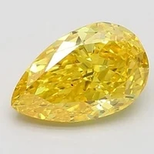 1.58 Ct. Fancy Vivid Yellow Pear Lab Created Diamond