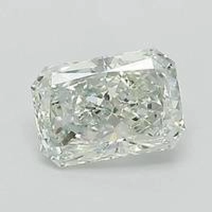 0.75 Ct. Light Yellowish Green Radiant Lab Created Diamond