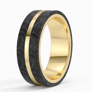 Avenue Black 7mm Wedding Ring