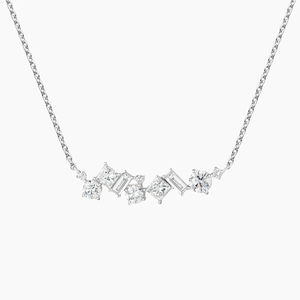 14K White GoldStardust Diamond Pendant