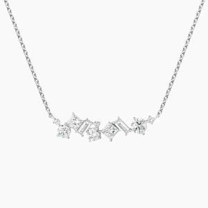 14K White GoldStardust Diamond Pendant