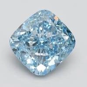 New 3.21 Ct. Fancy Vivid Blue Cushion Lab Created Diamond