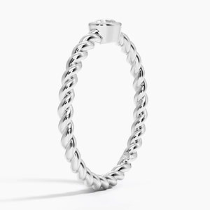 Ama Oval Lab Diamond Rope Ring