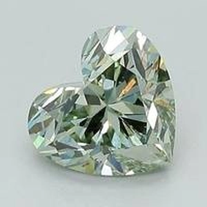 1.08 Ct. Fancy Green Heart Lab Created Diamond