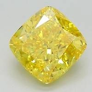 2.0 Ct. Fancy Vivid Yellow Cushion