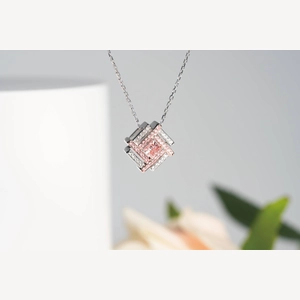 Pink Diamond Necklace