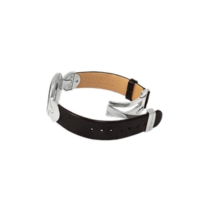 Watch Helena / Alligator watch strap - black
