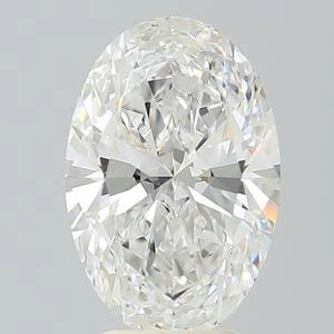 4.12 Carat Oval Lab Created Diamond Super Ideal Cut • E Color • VVS2 Clarity