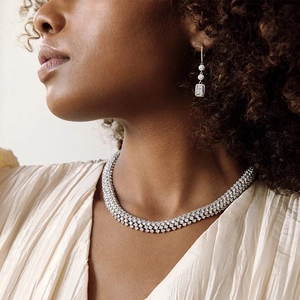 18K White GoldGarbo Diamond Necklace (43 ct. tw.)