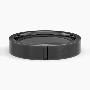 Apollo Black Diamond 4.5mm Wedding Ring