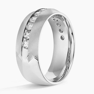 Maverick Diamond 8mm Wedding Ring