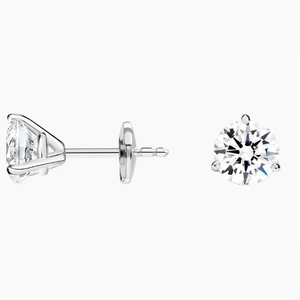 Perfect Martini Lab Diamond Stud Earrings (1 1/2 ct. tw.) in 18K White Gold
