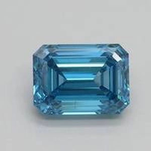 1.53 Ct. Fancy Vivid Blue Emerald Lab Created Diamond