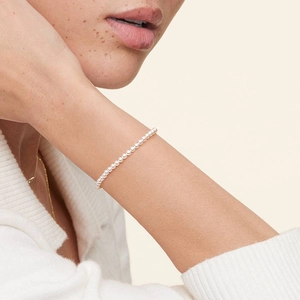14K White GoldMargaret Premium Akoya Cultured Pearl Bracelet