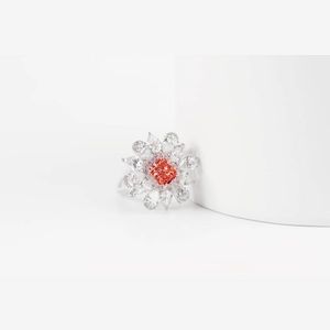Red Radiant Diamond Ring/Necklace