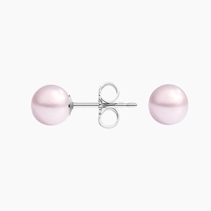 SilverRose Freshwater Cultured Pearl Stud Earrings (6mm)