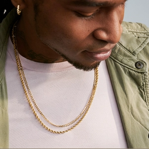 The Trailblazer Chain Necklace Set in 14K Yellow Gold