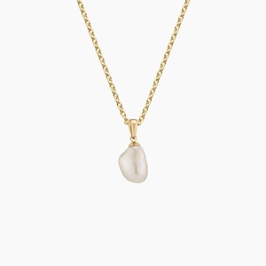 14K Yellow GoldBaroque Freshwater Cultured Pearl Pendant