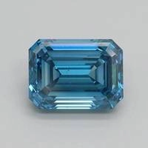 1.52 Ct. Fancy Vivid Blue Emerald Lab Created Diamond