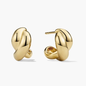 Brioche Hoops 18k Gold Vermeil