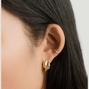 Brioche Hoops 18k Gold Vermeil
