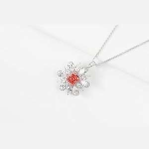 Red Radiant Diamond Ring/Necklace