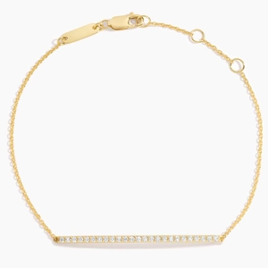 14K Yellow GoldThe Enthusiast Paperclip and Diamond Bracelet Set