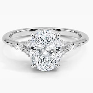 Nadia Diamond Ring in 18K White Gold