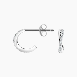 Chamise Diamond Huggie Earrings
