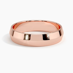 14K Rose GoldKnife Edge 5mm Wedding Ring