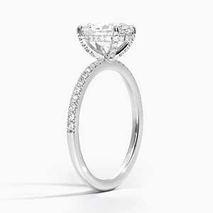 Secret Halo with 2ct Oval Certified Lab Diamond