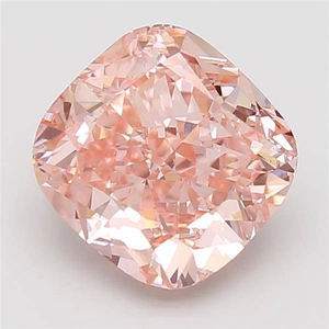 2.75 Ct. Fancy Vivid Pink Cushion Lab Grown Diamond