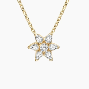 14K Yellow GoldLogan Hollowell Flora Lab Diamond Necklace (1 1/4 ct. tw.)