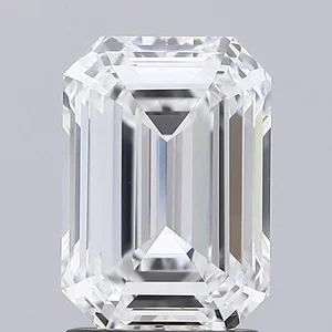 2.00 Carat Emerald Lab Created Diamond Super Ideal Cut • D Color • VVS2 Clarity