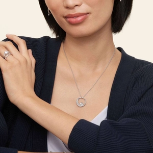 Wave Diamond Pendant